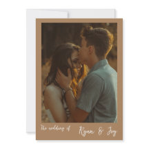 Herfst/Boho bruiloft uitnodiging