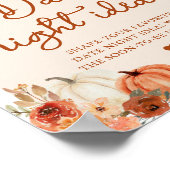 Herfst Boho Burnt Sinaasappel Pompoen Date Night I Poster (Hoek)