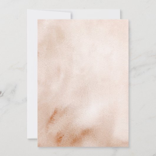 Herfst Boho Coquette Pumpkin Coffee Baby shower Kaart (Achterkant)