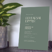 Herfst Boho Deco | Saliegroen Oefenavondmaal Kaart