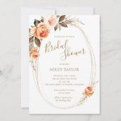 Herfst Boho Floral Bridal Shower Kaart (Voorkant)
