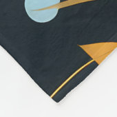 Herfst Boho Floral Leaf Custom Design Fleece Deken (Hoek)