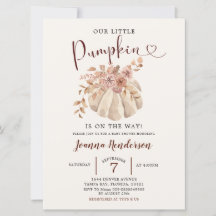 Herfst Boho Floral White pomkin is onderweg naar d