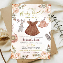 Herfst Boho Herfst Bloem Meisje Baby Kleren Shower