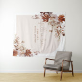 Herfst boho herfst in liefde bruids-shower wandtap wandkleed (In Situ (horizontaal))