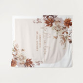 Herfst boho herfst in liefde bruidsdouche tapestry wandkleed (Voorkant (horizontaal))