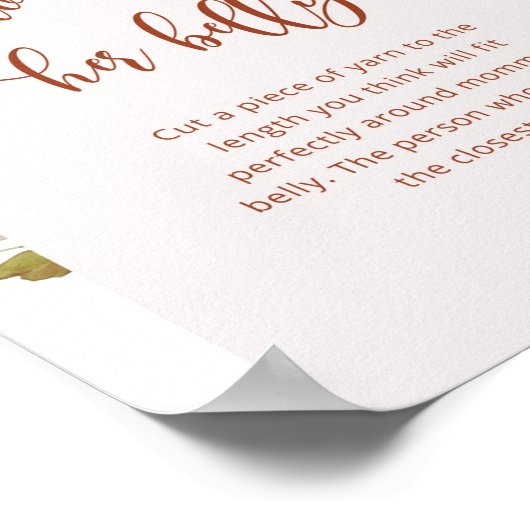 Herfst boho hoe groot is het poster van mama's bui (Hoek)