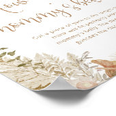 Herfst boho hoe groot is het poster van mama's bui (Hoek)