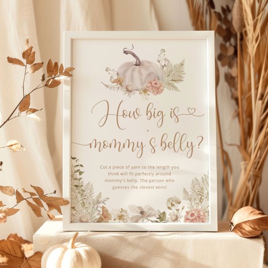 Herfst boho hoe groot is het poster van mama's bui