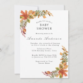 Herfst Boho Landelijke Baby Shower Kaart