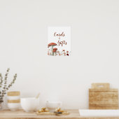 Herfst Boho Mushroom Floral Cards & Gifts Poster (Keuken)