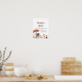 Herfst Boho Mushroom Floral Pacifier Hunt Games Si Poster (Keuken)