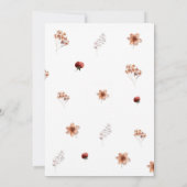 Herfst Boho onze kleine wilde is een uitnodiging o (Achterkant)