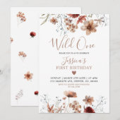 Herfst Boho onze kleine wilde is een uitnodiging o (Voorkant / Achterkant)