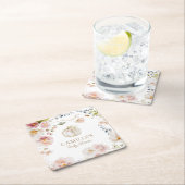 Herfst Boho pompoen Baby shower Kartonnen Onderzetters (Insitu)