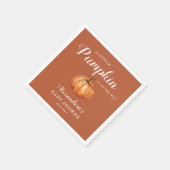 Herfst Boho pompoen Baby shower Servet (Hoek)