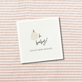 Herfst Boho Pompoen Oh Baby shower Aangepaste Serv Servet