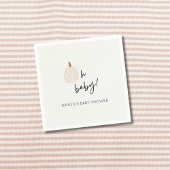 Herfst Boho Pompoen Oh Baby shower Aangepaste Serv Servet