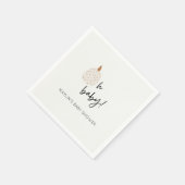 Herfst Boho Pompoen Oh Baby shower Aangepaste Serv Servet (Hoek)