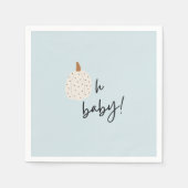 Herfst Boho pompoen Oh Baby shower servet (Voorkant)