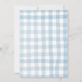 Herfst Boho Pompoenen Blauwe Jongen Baby Shower Kaart (Achterkant)