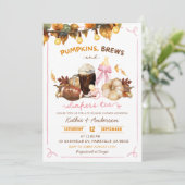 Herfst Boho Pompoenen Te Gelijk Geslachtsneutrale Kaart (Staand voorkant)