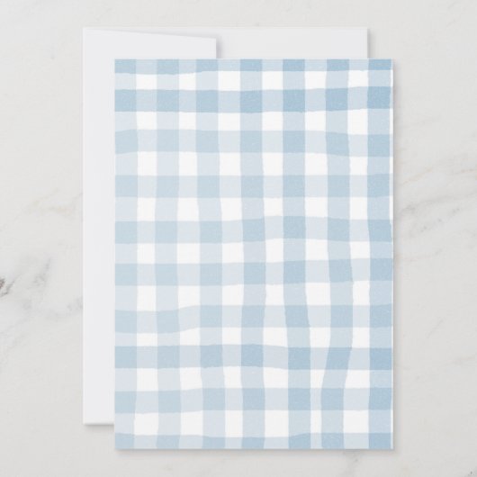 Herfst Boho Pumpkins Blue Boy Baby shower Kaart (Achterkant)