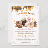 Herfst Boho Pumpkins ook co-ed Baby shower Kaart (Voorkant)