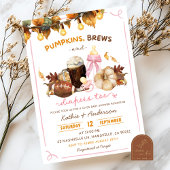 Herfst Boho Pumpkins ook co-ed Baby shower Kaart
