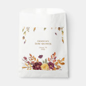 Herfst boho Rustic Baby shower Bedankzakje (Voorkant)