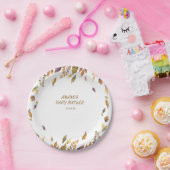 Herfst boho Rustic Baby shower Papieren Bordje (Feest)