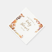 Herfst boho Rustic Baby shower Servet (Hoek)