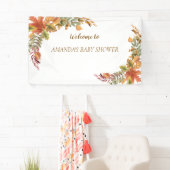 Herfst boho Rustic Baby shower Spandoek (Insitu)