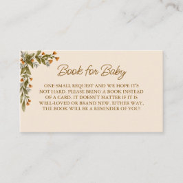Herfst boho Rustieke Baby Shower Informatiekaartje