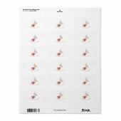 Herfst boho Rustieke Baby Shower Retouradres Etiket (Full Sheet)