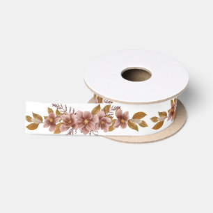 Herfst boho Rustieke Baby Shower Satijnen Lint