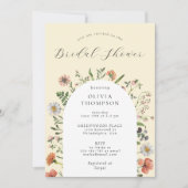 Herfst Boho Spring Wildflower Arch Vrijgezellenfee Kaart (Voorkant)