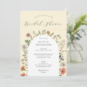 Herfst Boho Spring Wildflower Arch Vrijgezellenfee Kaart (Staand voorkant)