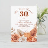 Herfst Boho Teracotta Sorpresa Verjaardag Kaart (Staand voorkant)