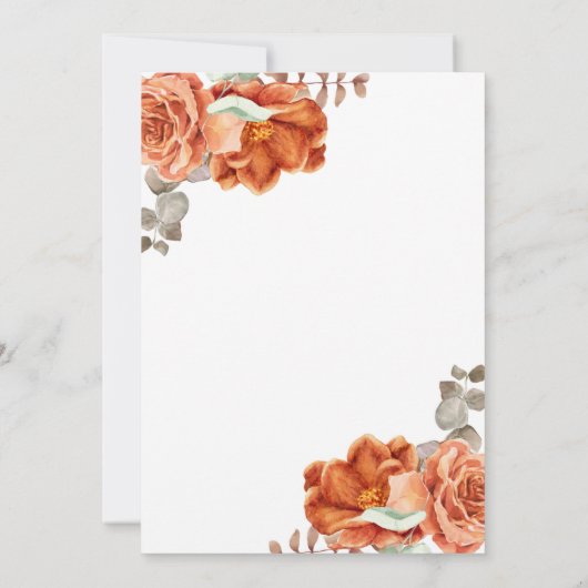 Herfst Boho Teracotta Sorpresa Verjaardag Kaart (Achterkant)