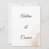 herfst boho terracotta trouwuitnodigingen kaart (Achterkant)