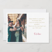 Herfst Boho Thanksgiving Pompoen Baby Aankondiging (Achterkant)