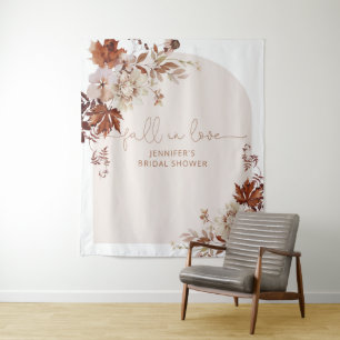 Herfst boho verliefd worden bruids-shower wandklee wandkleed