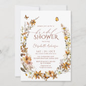 Herfst Boho Vrijgezellenfeest Kaart (Voorkant)