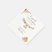 Herfst Boho was een beetje pompoen onderweg Servet (Hoek)