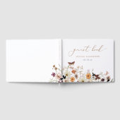 Herfst Boho Wild Flowers Bruiloft Gastenboek (Volledig)