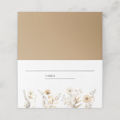 Herfst Boho Wilde Bloemen Bruiloft Plaatskaartje (Buitenkant ongevouwen)