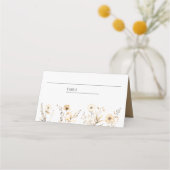 Herfst Boho Wilde Bloemen Bruiloft Plaatskaartje (Voorkant)