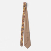 Herfst Boho Wilde Bloemen Trouw Halsband Stropdas (Achterkant)