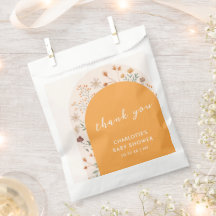 Herfst Boho Wildflower Arch Baby shower Dank u